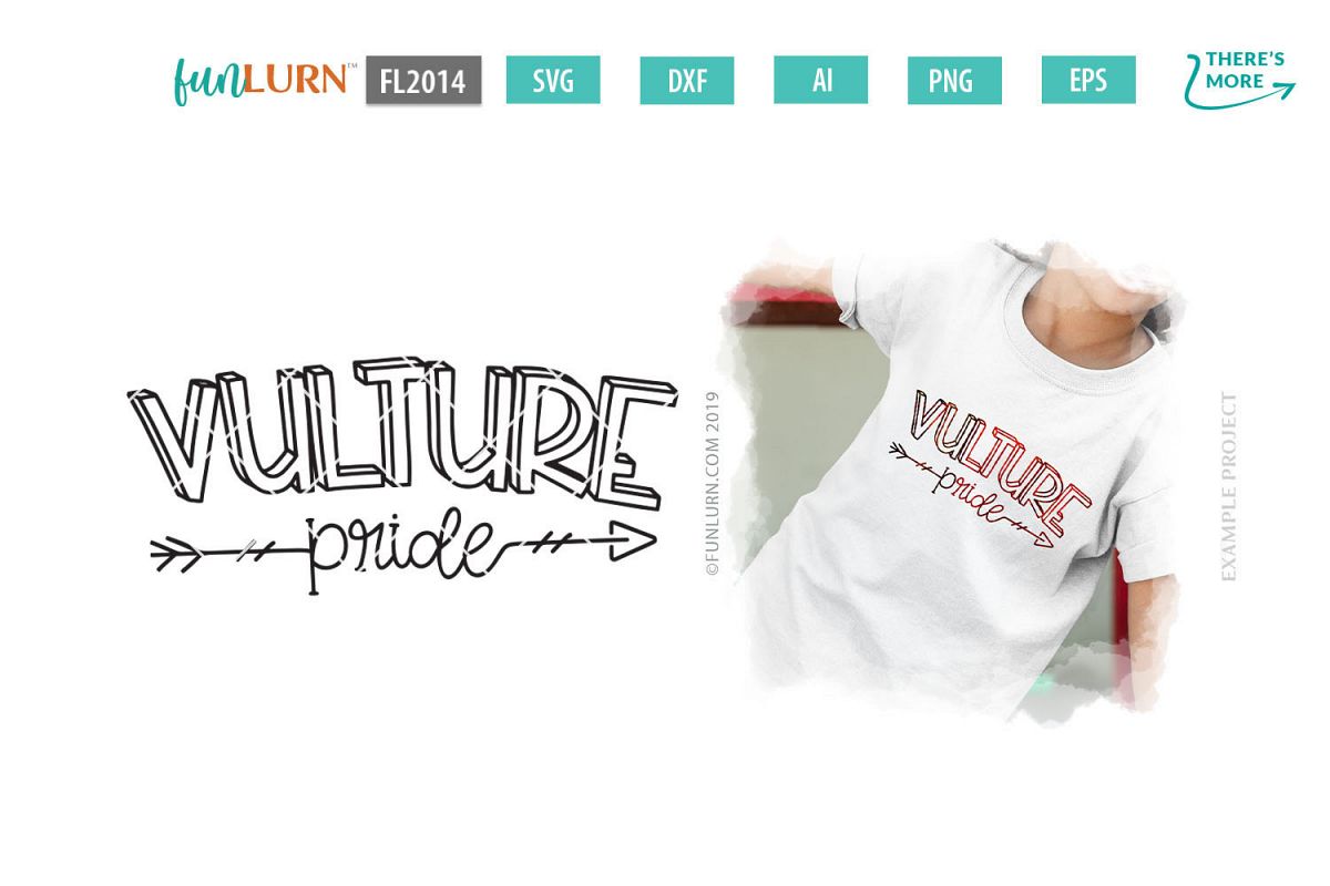 Vulture Pride Team SVG Cut File example image 1