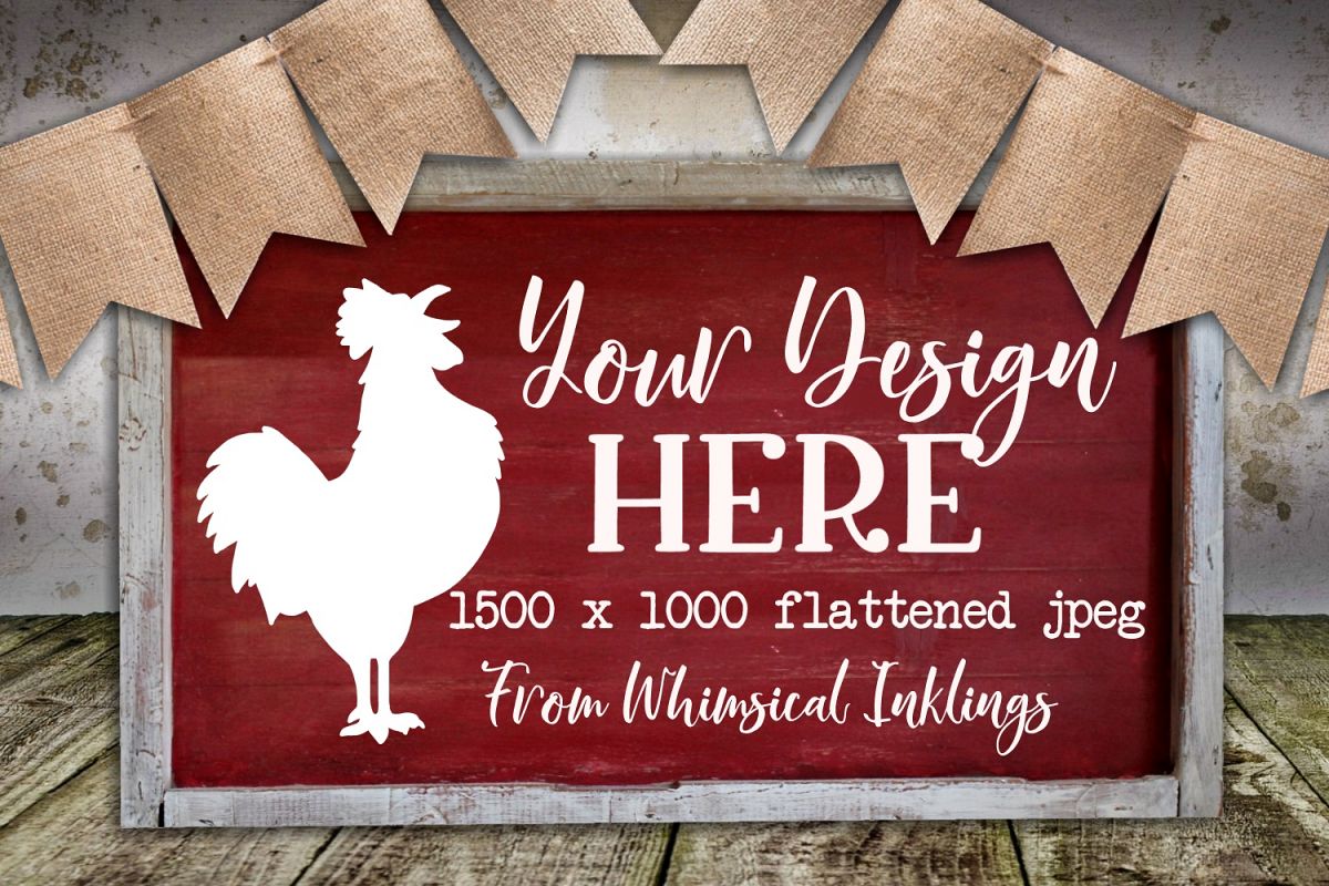 Simple Farmhouse Sign Mock Up example image 1