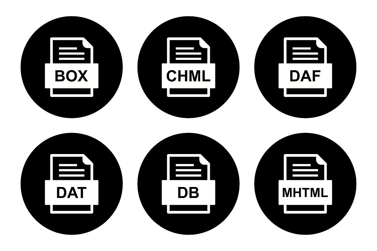 Set Of File Formats Icons example image 1