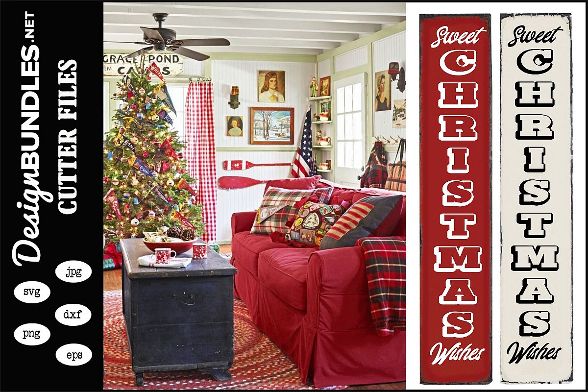 Sweet Christmas Wishes Vertical SVG example image 1