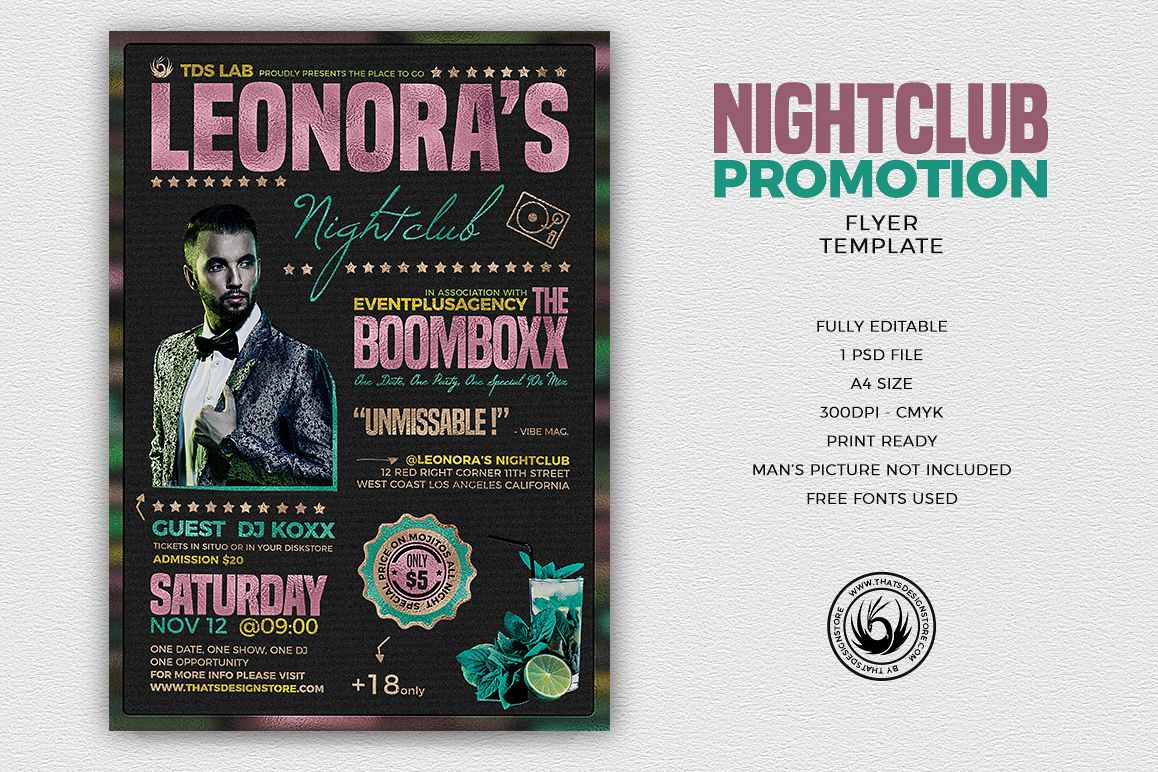 Nightclub Promotion Flyer Template example image 1