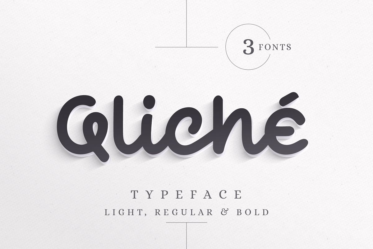 Qliché Typeface example image 1