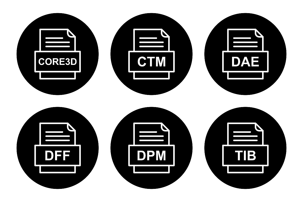 Set Of File Formats Icons example image 1
