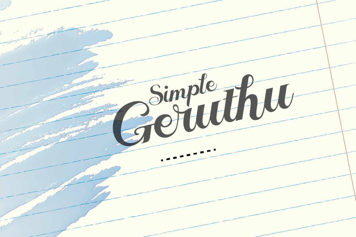 Geruthu Font example image 1