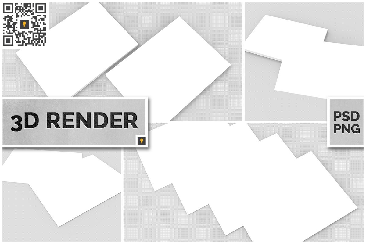Invitation Cards 3D Render example image 1