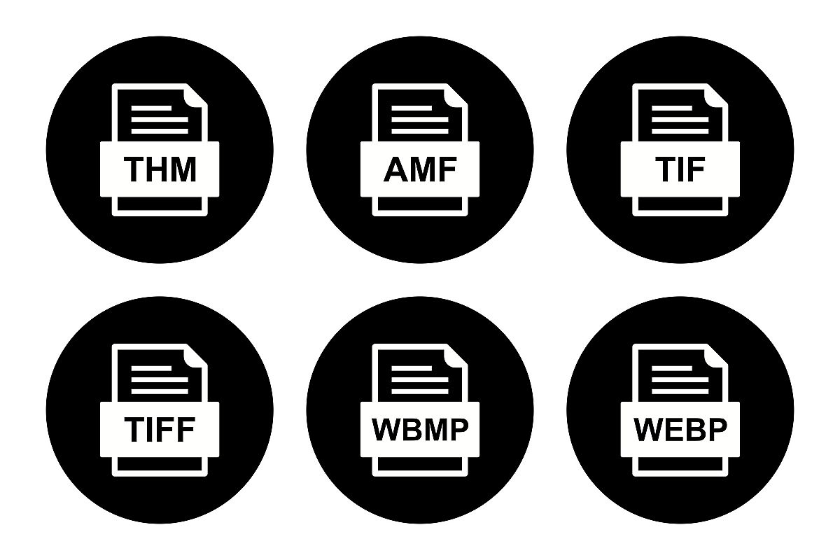 Set Of File Formats Icons example image 1