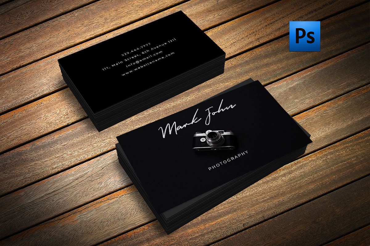 Beautiful photography business card