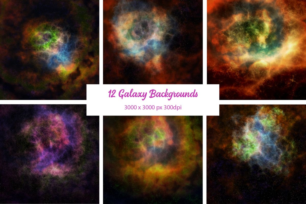 12 Galaxy Backgrounds example image 1