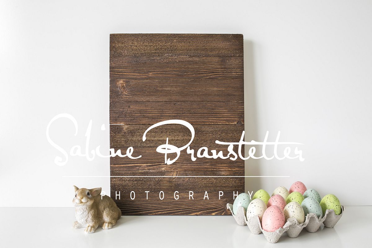 Styled Stock Photography Rustic Easter Wood Sing Mockup example image 1