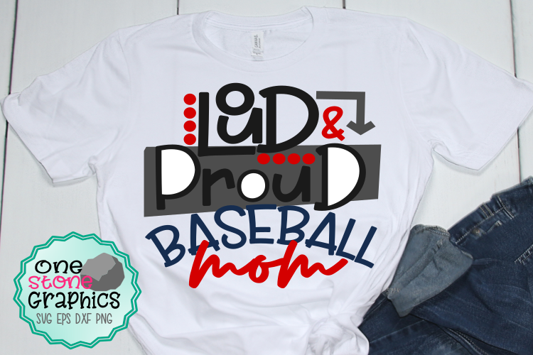 Loud and proud baseball mom svg,baseball mom svg,baseball example image 1