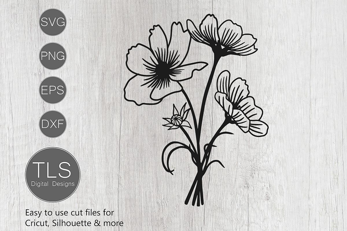 Free Free 314 Wild Flower Bouquet Svg SVG PNG EPS DXF File