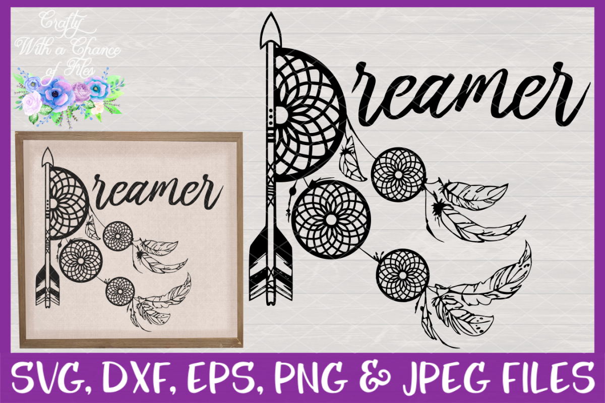 Dreamer SVG - Bohemian Nursery Design example image 1