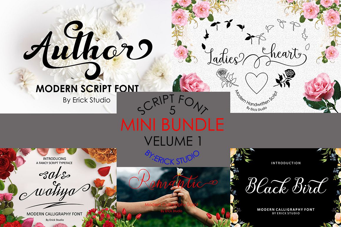 MINI BUNDLE FONT SCRIPTS example image 1