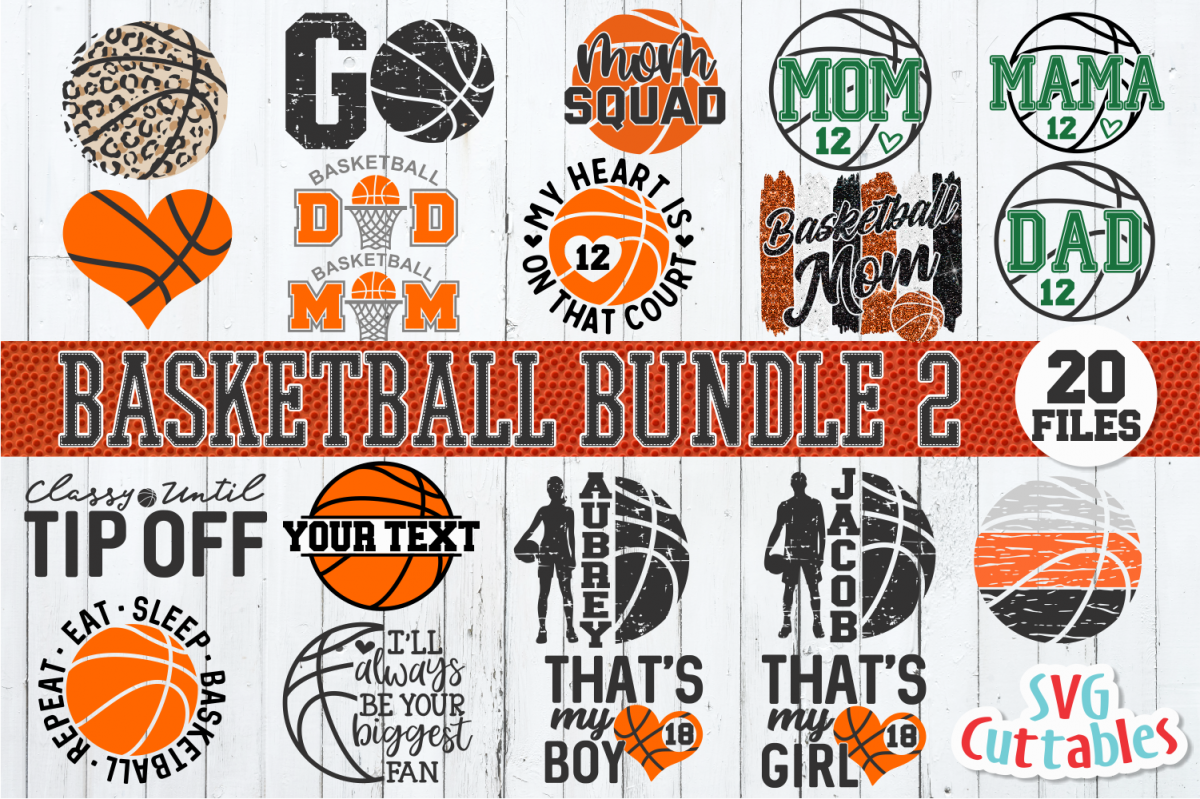 Basketball Svg Bundle 2 411978 Cut Files Design Bundles