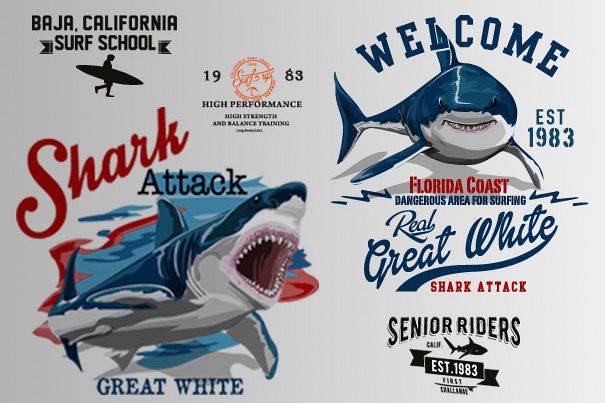 shark illustrations example image 1