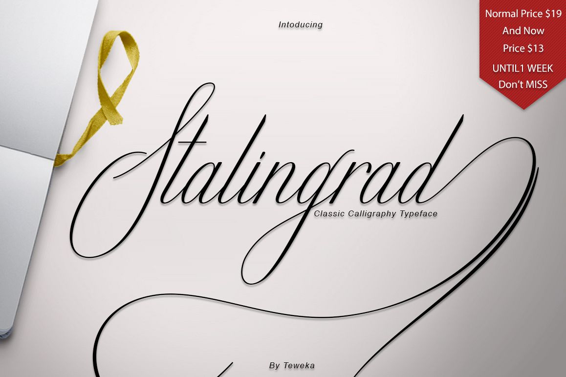 Stalingrad Classic Calligraphy example image 1