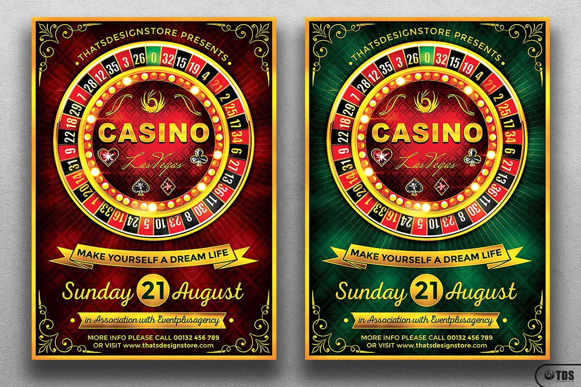 Casino Flyer Template V2 example image 1