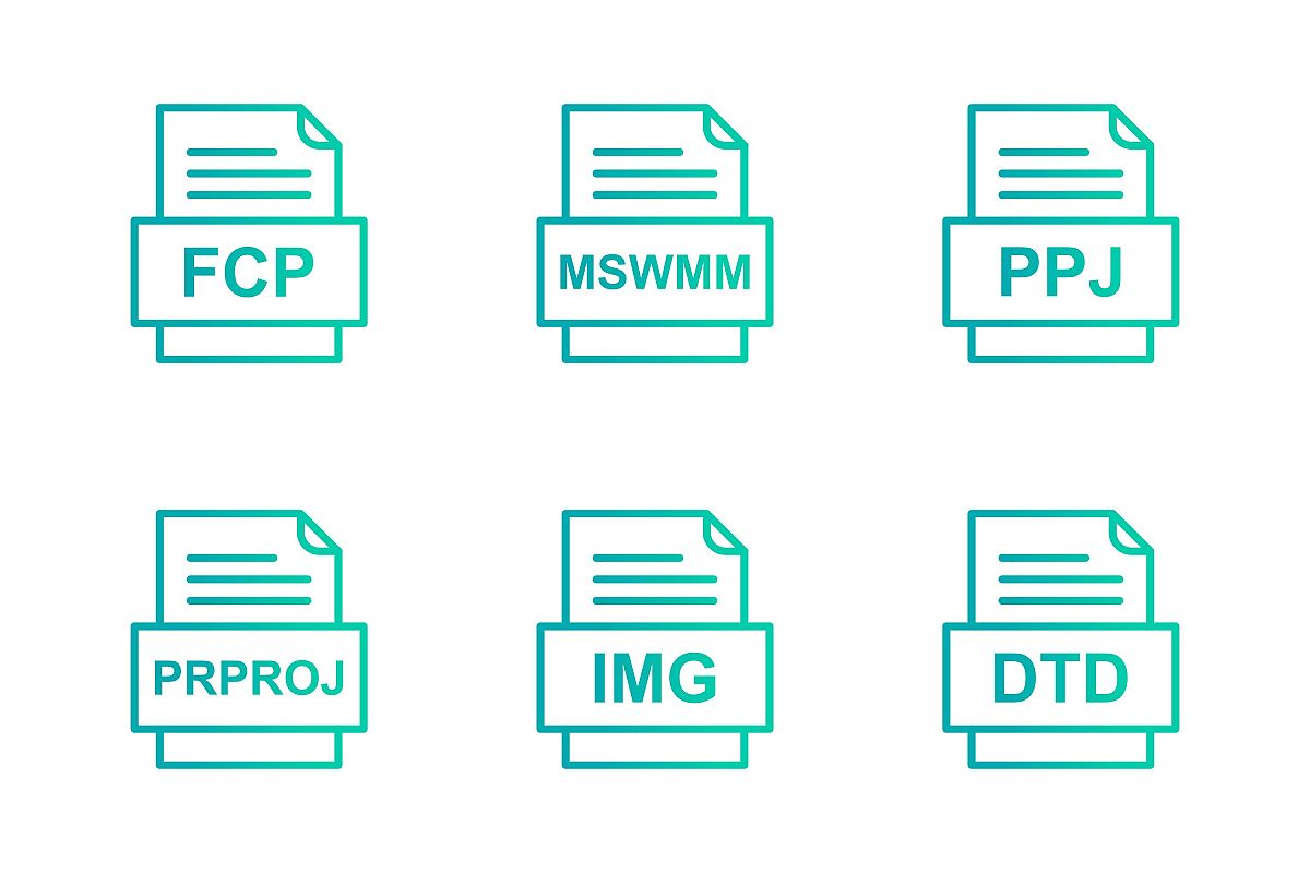 Set Of File Formats Icons example image 1