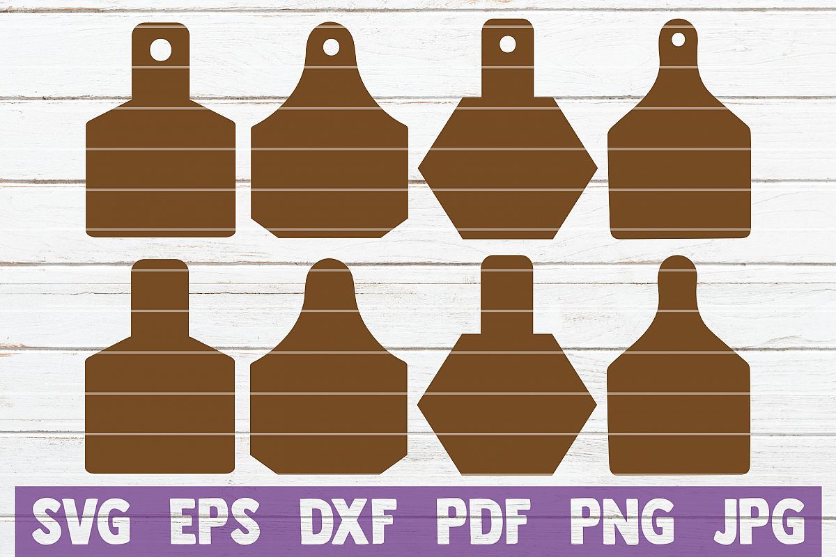 8 Cow tags SVG Templates example image 1