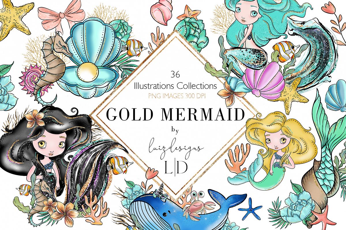 Download Gold Mermaid