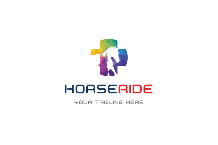 Horse and Dog, Pets Clinic Logo example image 1