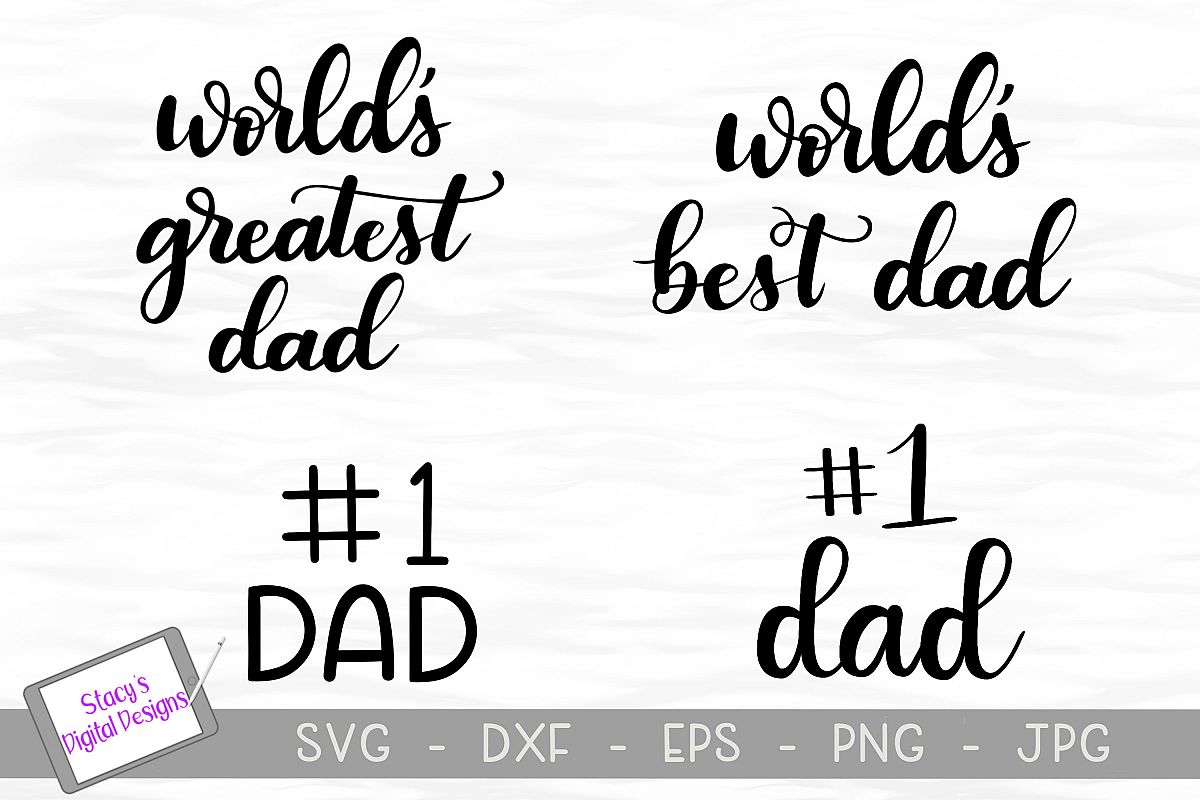 Dad SVG Bundle - Includes 4 SVG designs example image 1