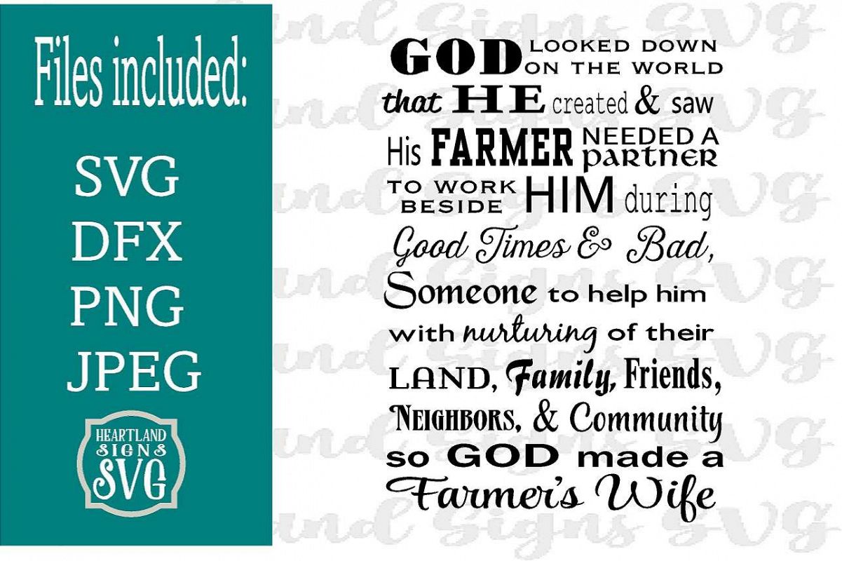 Farmer Wife SVG example image 1