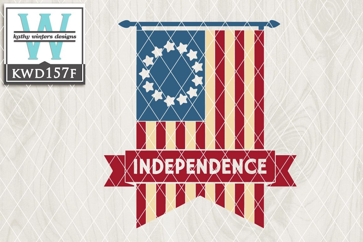 Patriotic Cutting File KWD157F example image 1