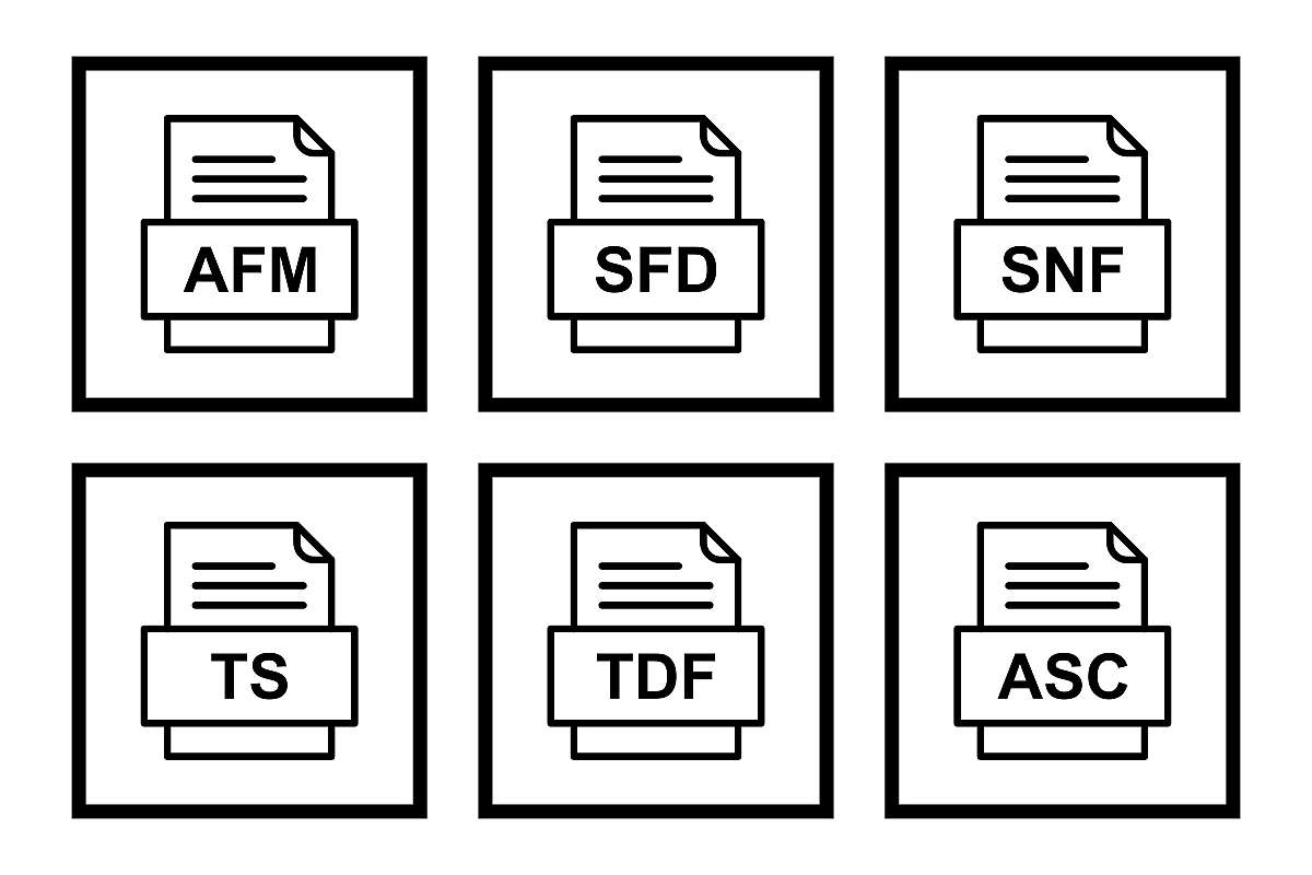 Set Of File Formats Icons example image 1