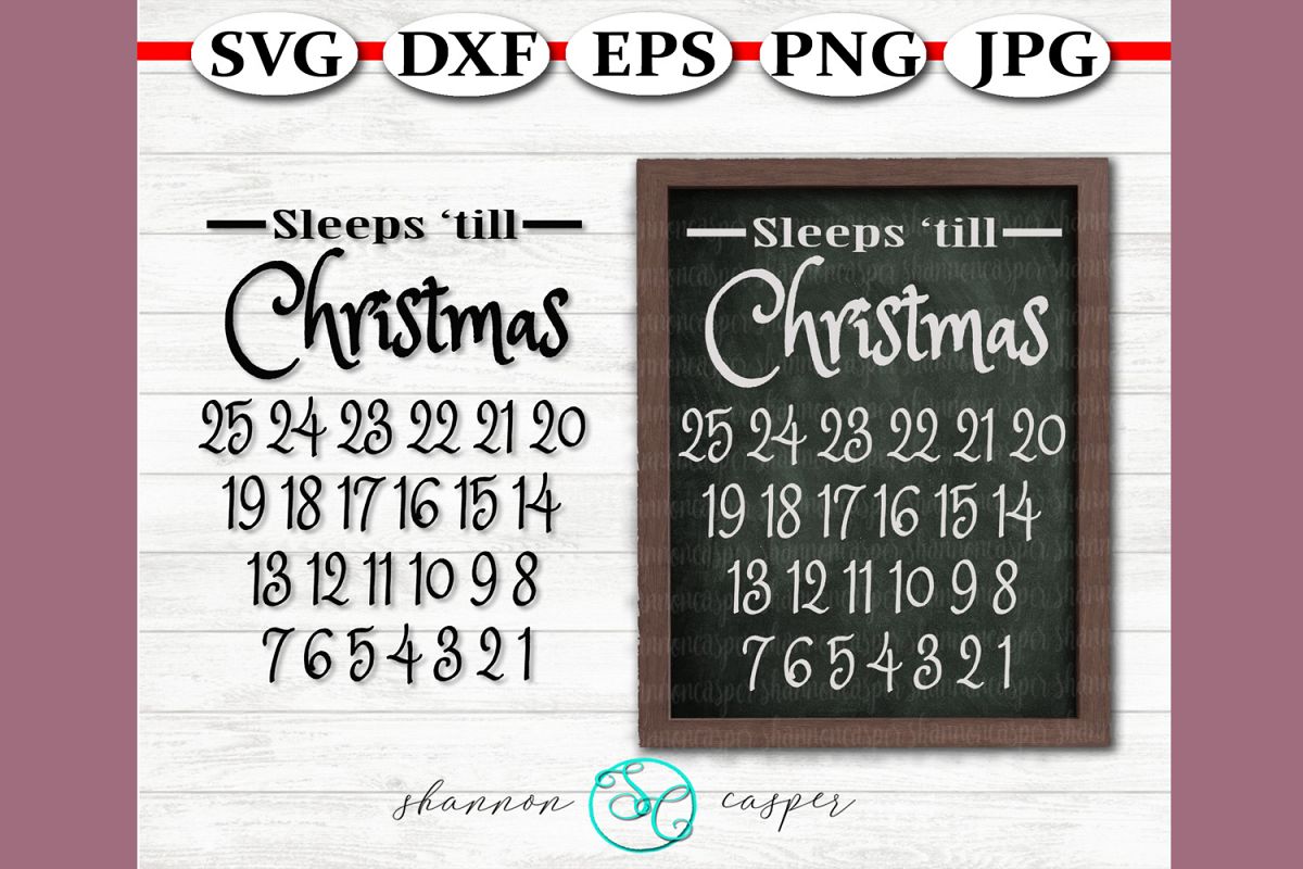 Christmas Advent Calendar SVG example image 1