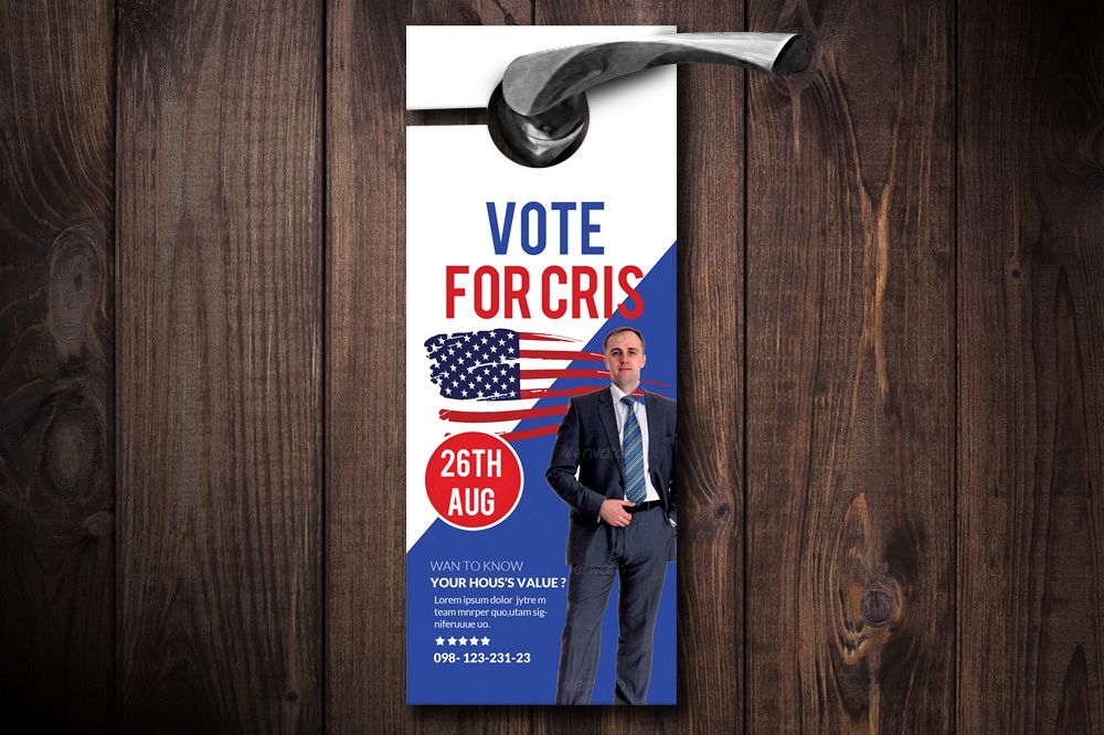 Political Election Door Hangers