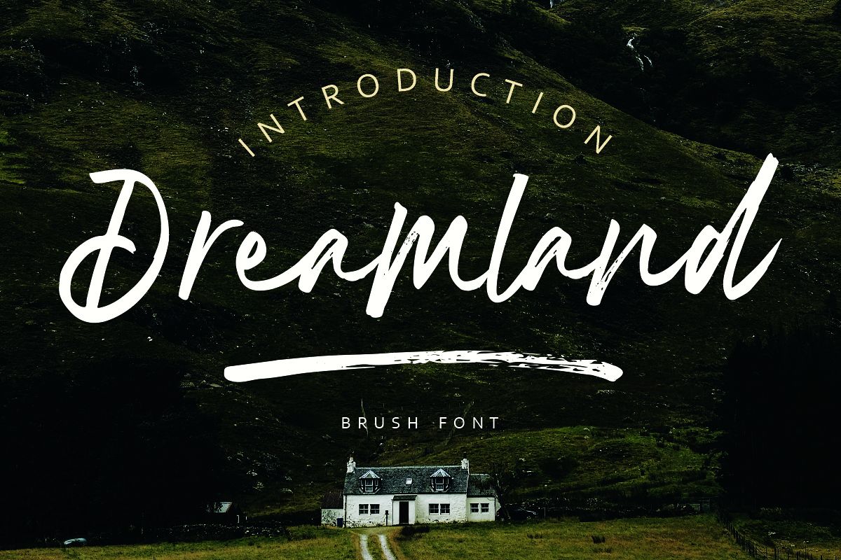 Dreamland | Brush Font example image 1