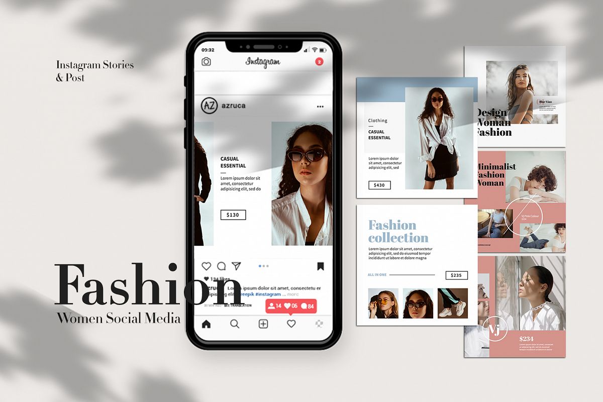 Fashion Instagram Templates example image 1