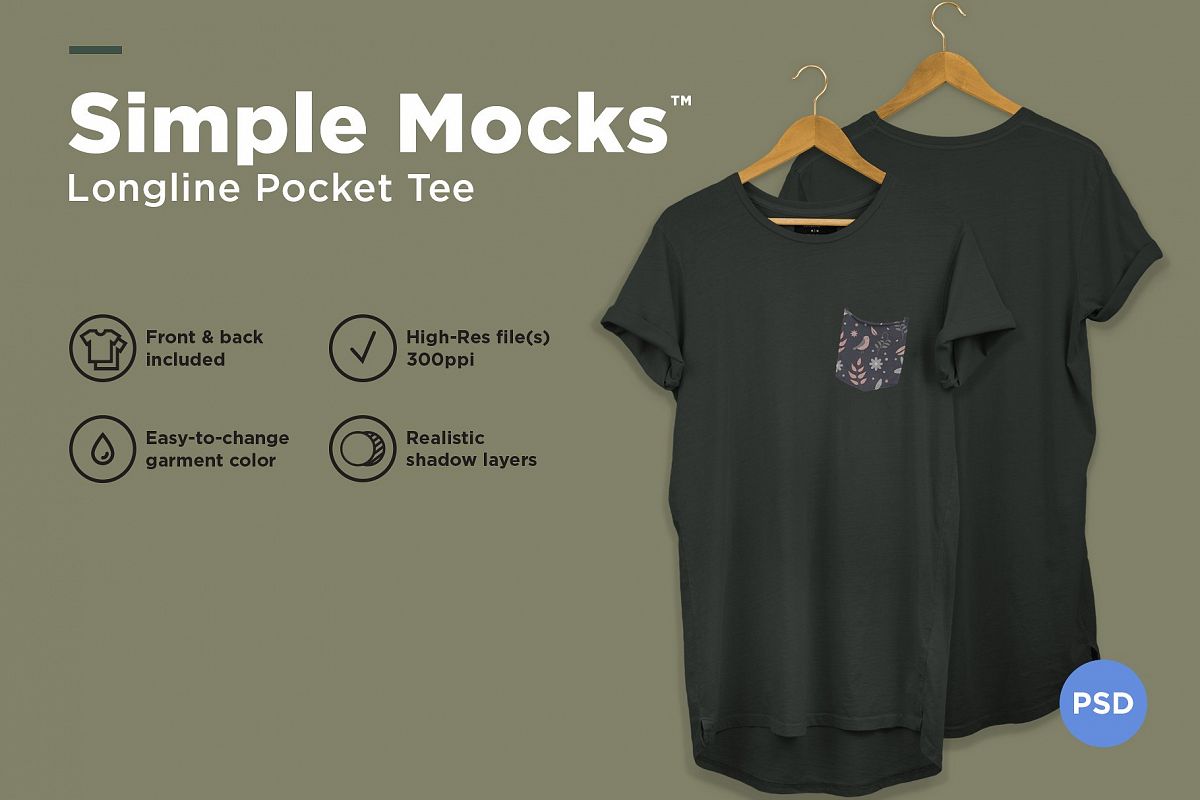 shirt with pocket mockup