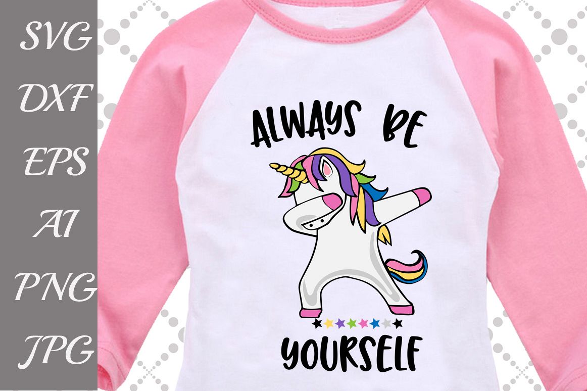 Dabbing Unicorn Svg example image 1