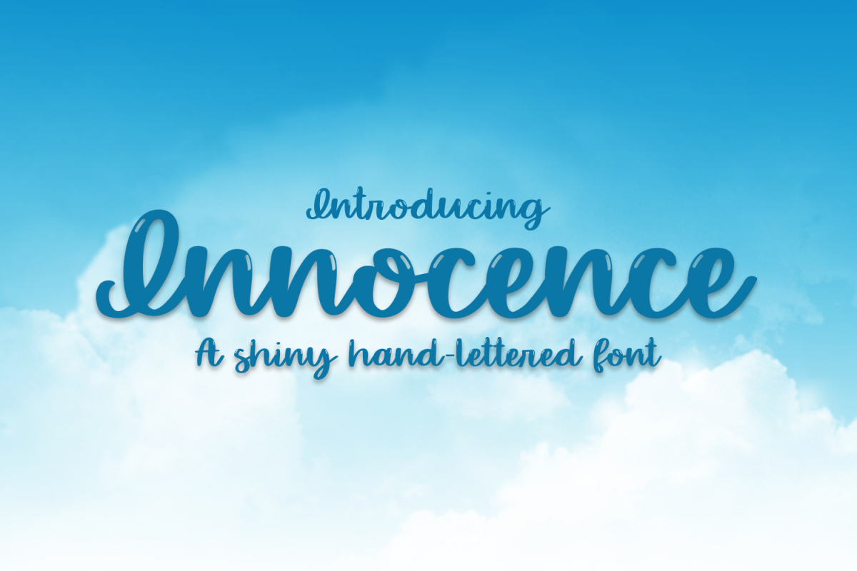 Innocence - A Hand-Written Shiny Script Font example image 1