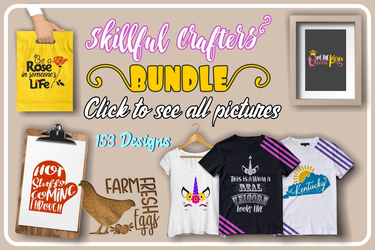 SVG bundle, SKILLFUL Crafters Bundle example image 1