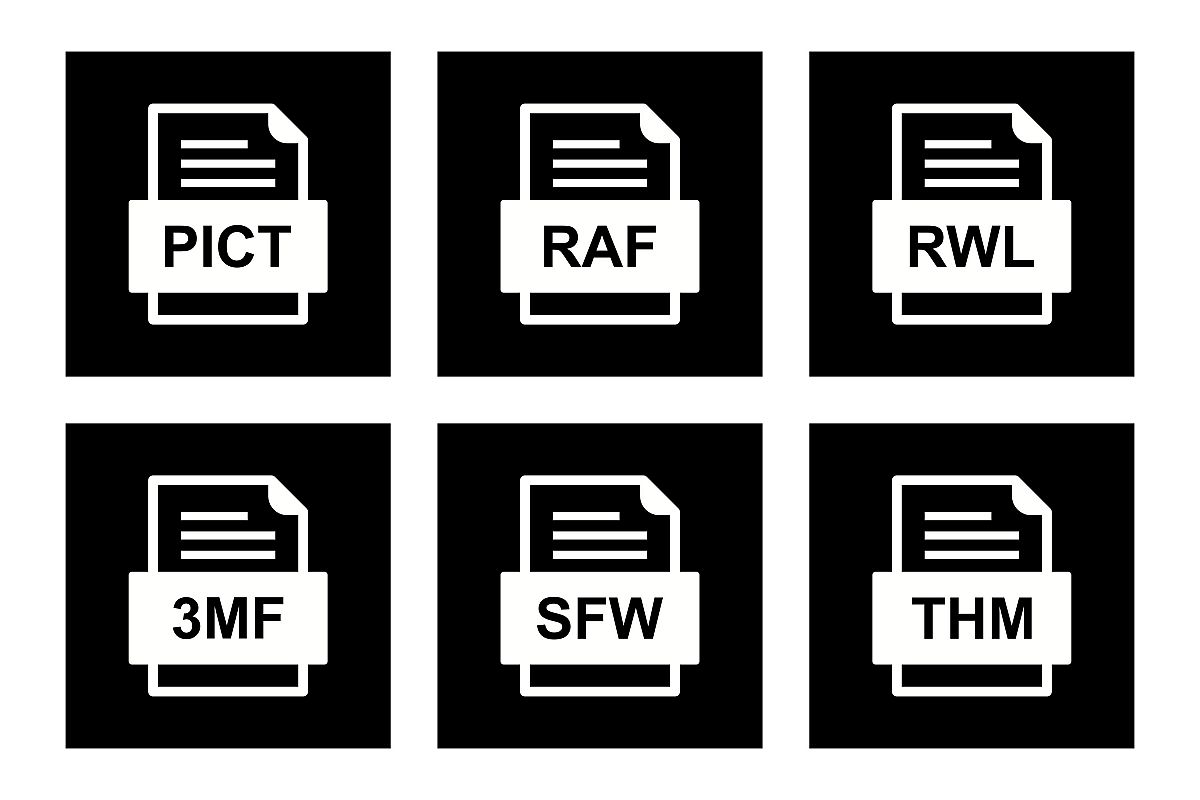 Set Of File Formats Icons example image 1