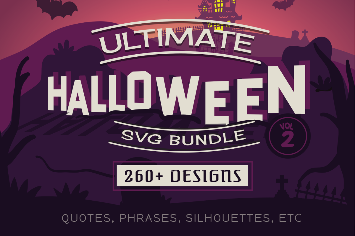 Ultimate Halloween SVG Bundle Vol. 2 in SVG, EPS, PNG, DXF example image 1