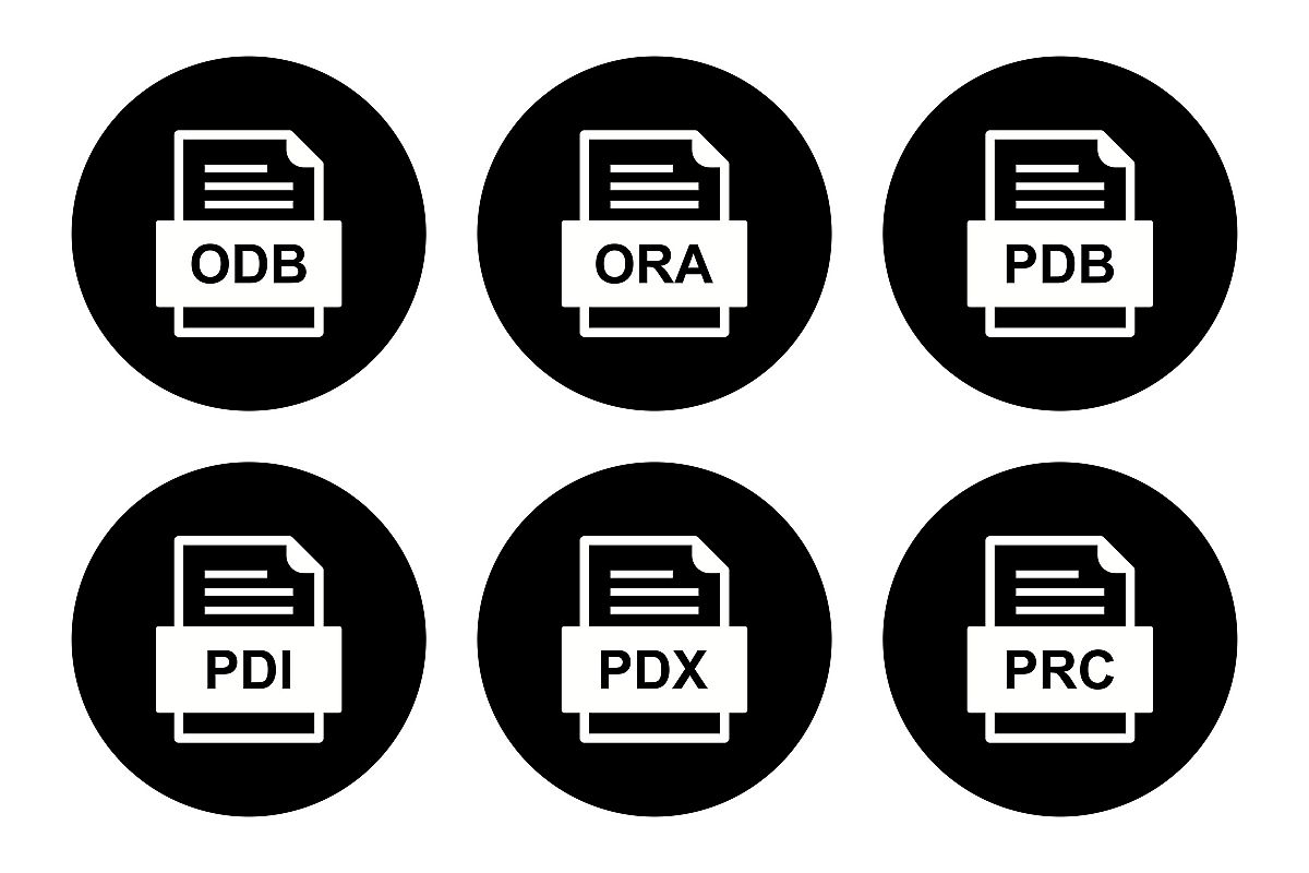 Set Of File Formats Icons example image 1