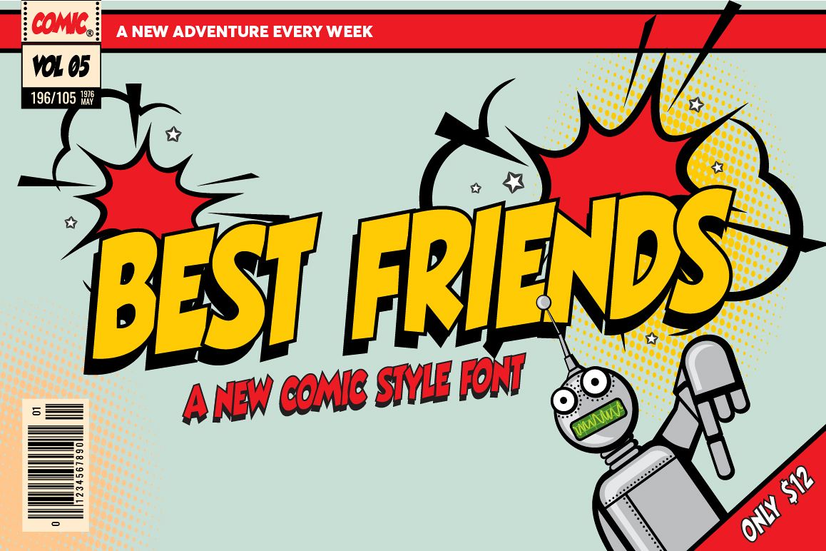 Best Friends Comic Font example image 1