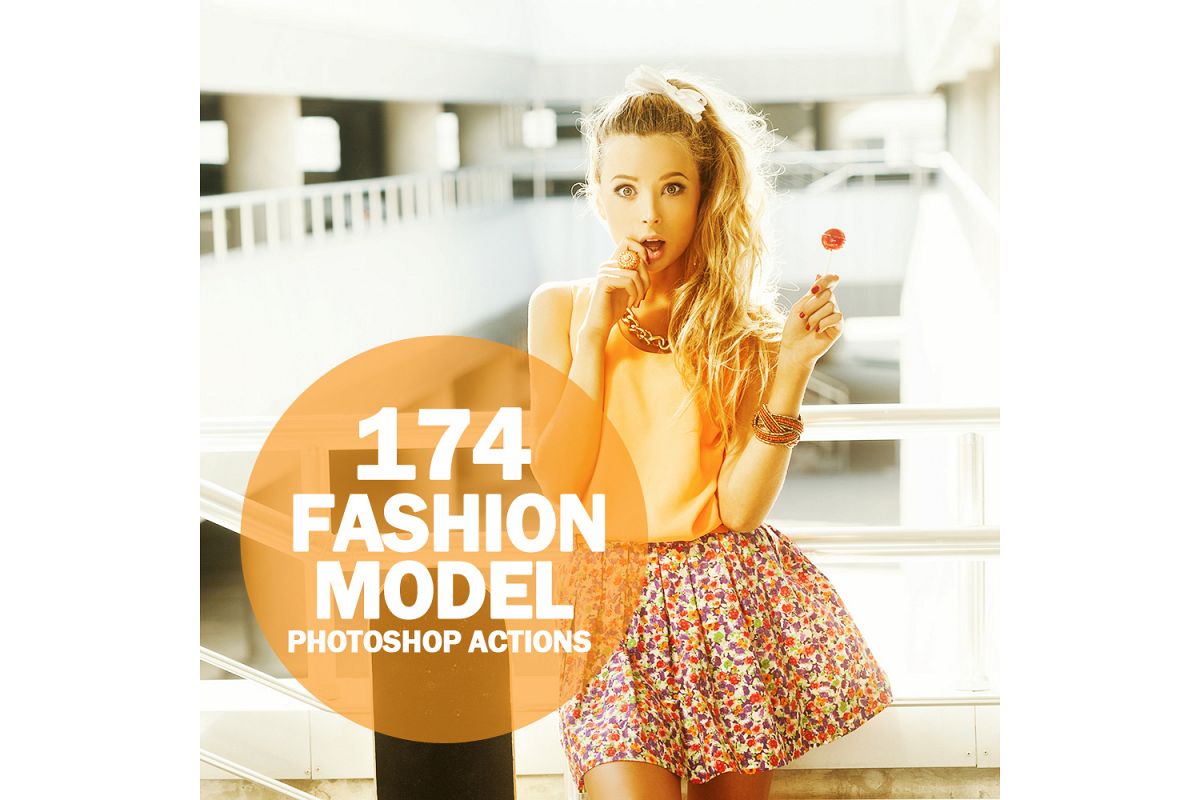 174 Fashion Model Photoshop Actions Collection (Action for photoshop CS5,CS6,CC) example image 1