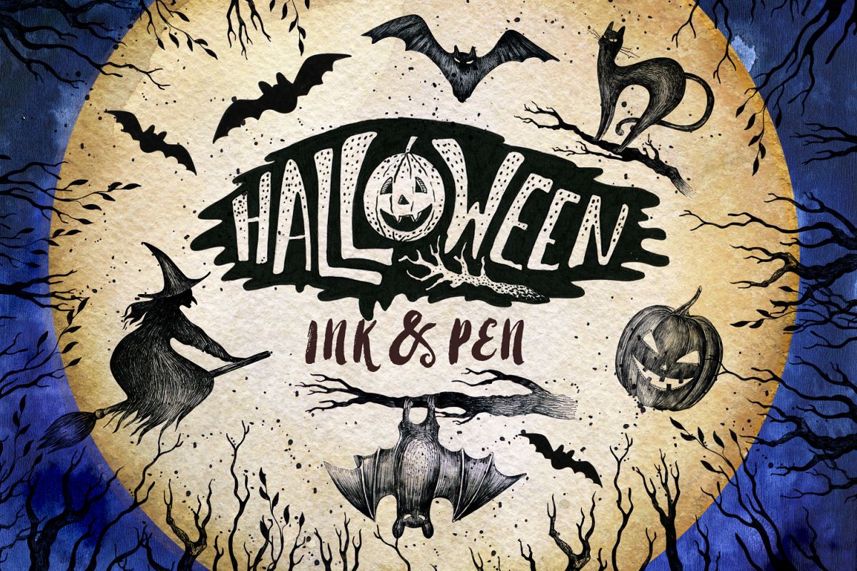 Halloween Ink & Pen Collection example image 1