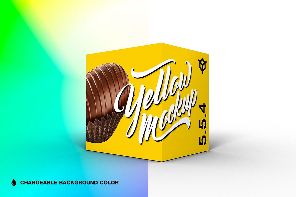 5.5.4 Simple 3D Box Mockup PSD example image 1