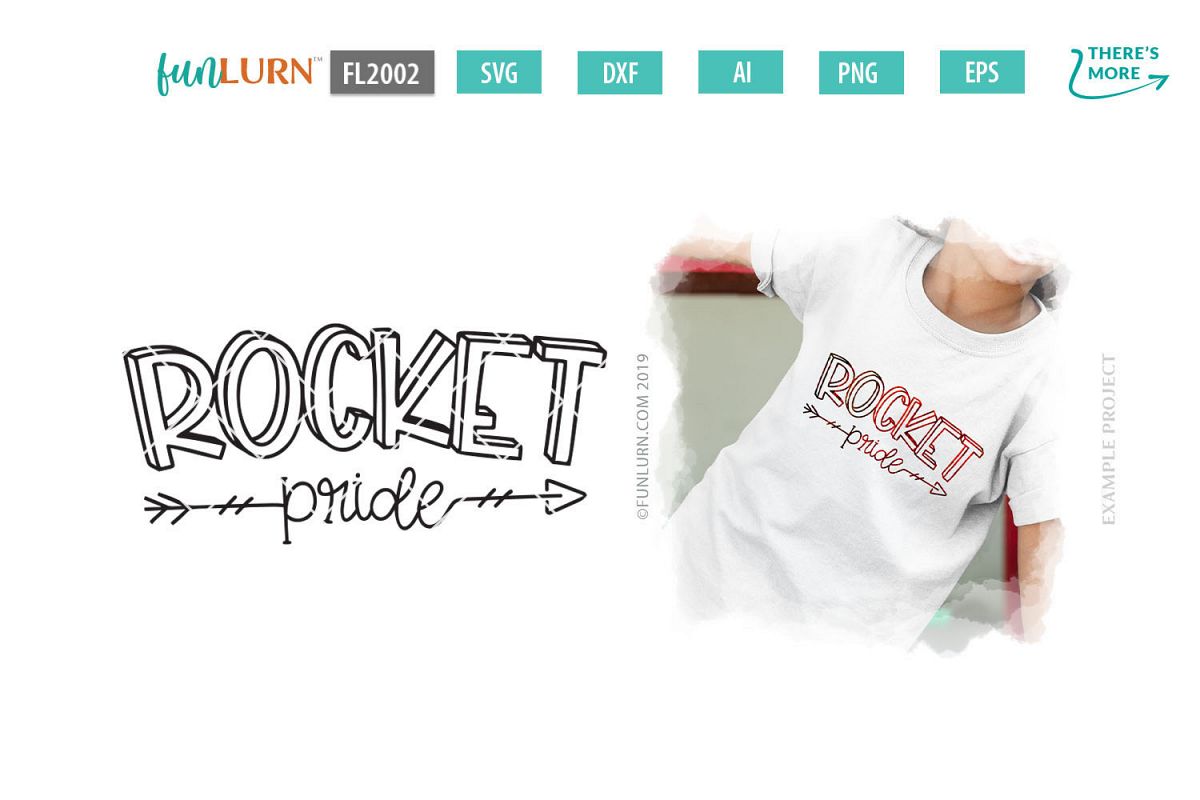 Rocket Pride Team SVG Cut File example image 1