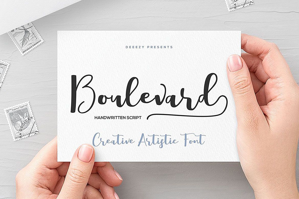 Boulevard Script Font example image 1