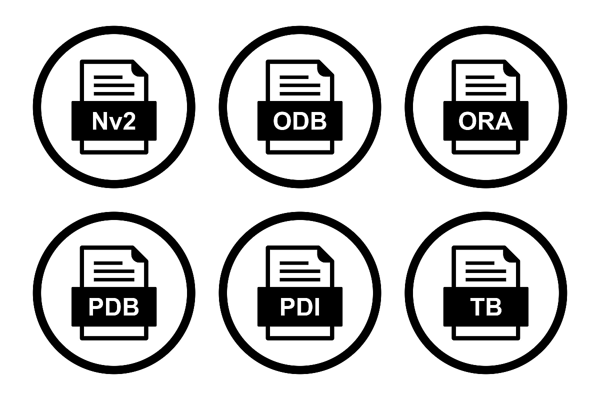 Set Of File Formats Icons example image 1