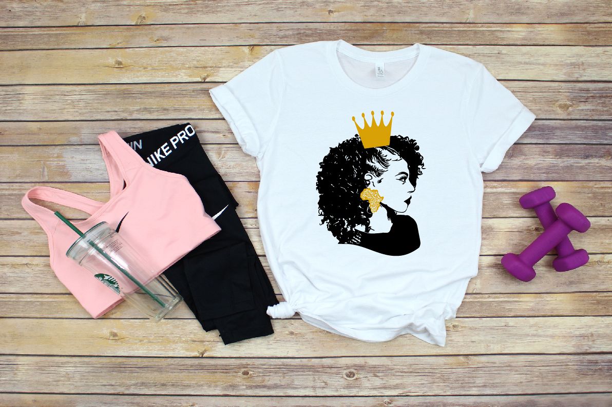 Black Woman Nubian Princess Queen Beautiful African 706SV example image 1