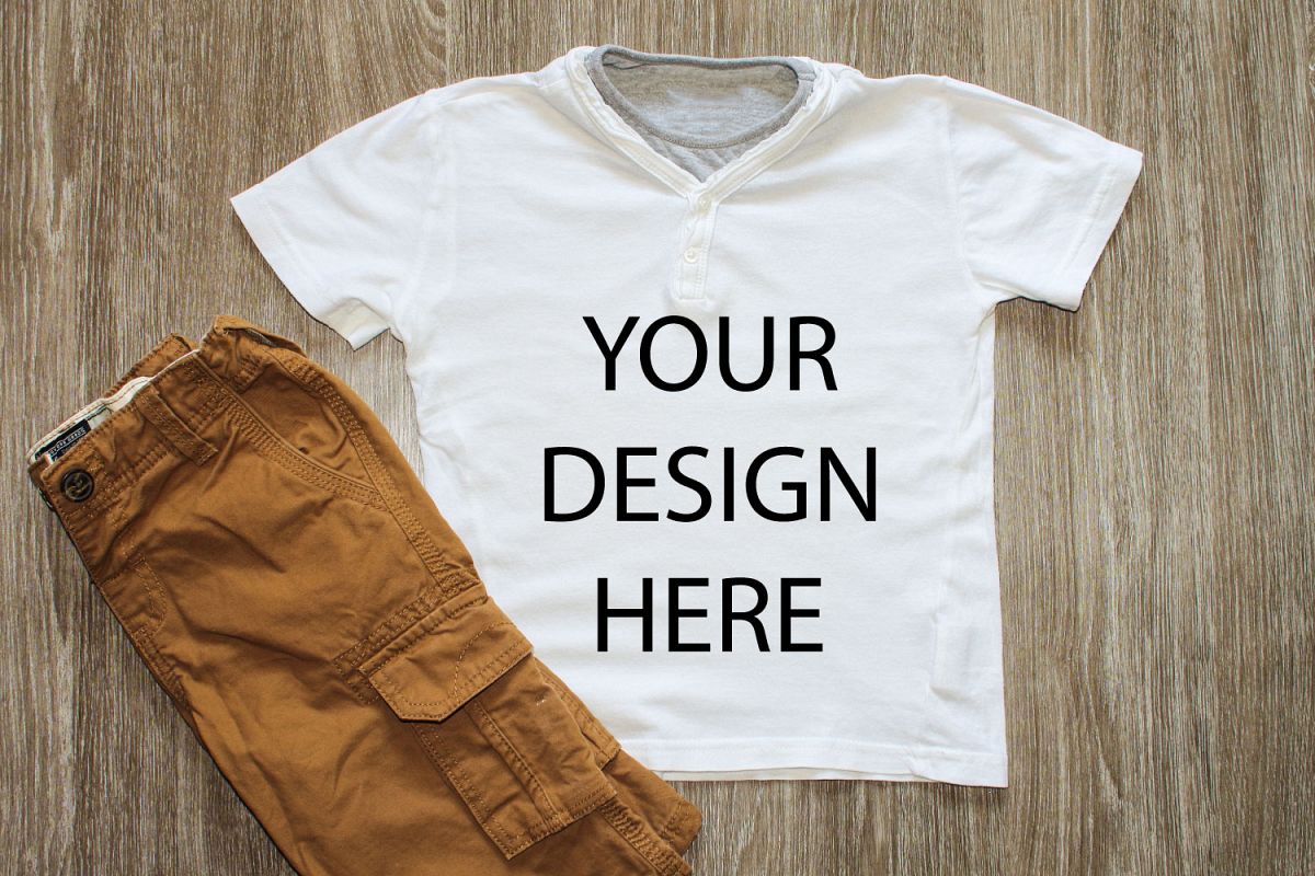 Shirt Mockup Styled Stock Photography Stock photo example image 1