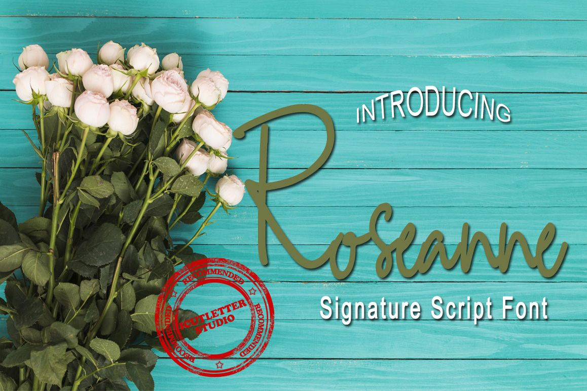 Roseanne - Signature Script Font example image 1